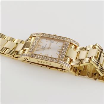 Carl F Bucherer Pathos Diamond 18kt Gold Watch-Evaluated By Our Certified Gemologist-AGS/GIA