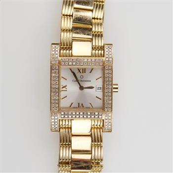 Carl F Bucherer Pathos Diamond 18kt Gold Watch-Evaluated By Our Certified Gemologist-AGS/GIA