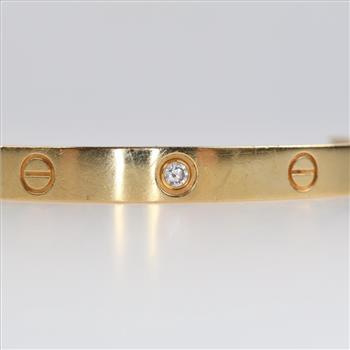 Cartier 18kt Gold Classic Diamond Love Bracelet