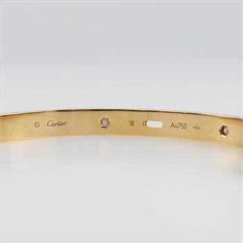 Cartier 18kt Gold Classic Diamond Love Bracelet
