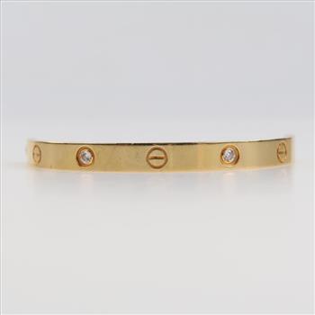 Cartier 18kt Gold Classic Diamond Love Bracelet