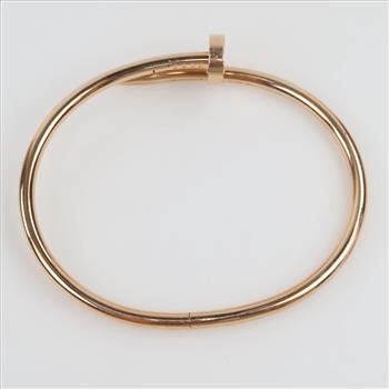 Cartier 18kt Gold Juste Un Clou Bracelet-Evaluated By Our Certified Gemologist-AGS/GIA