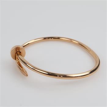 Cartier 18kt Gold Juste Un Clou Bracelet-Evaluated By Our Certified Gemologist-AGS/GIA