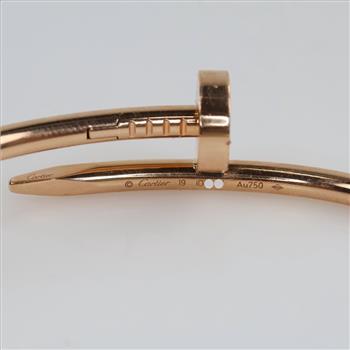 Cartier 18kt Gold Juste Un Clou Bracelet-Evaluated By Our Certified Gemologist-AGS/GIA
