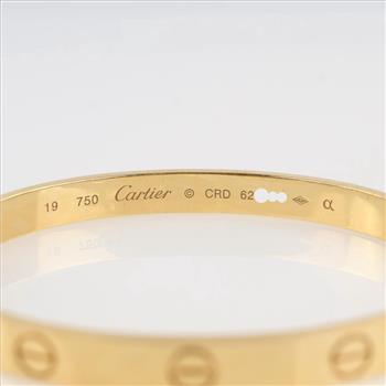 Cartier 18kt Gold LOVE Bangle Bracelet-Evaluated By Our Certified Gemologist-AGS/GIA