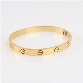 Cartier 18kt Gold LOVE Bangle Bracelet-Evaluated By Our Certified Gemologist-AGS/GIA