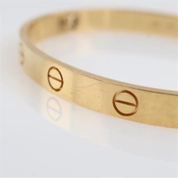 Cartier 18kt Gold LOVE Bangle Bracelet-Evaluated By Our Certified Gemologist-AGS/GIA