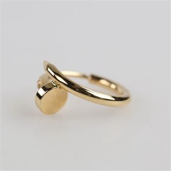 Cartier 18kt Gold Nail Hoop Single Earring