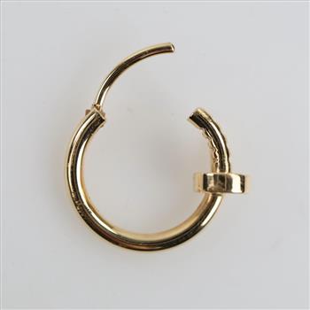 Cartier 18kt Gold Nail Hoop Single Earring