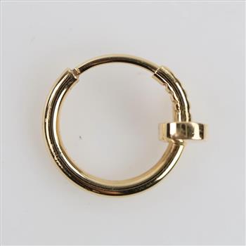 Cartier 18kt Gold Nail Hoop Single Earring