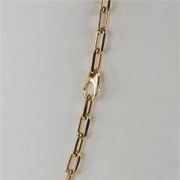 Cartier 18kt Gold Santos Necklace-Evaluated By Our Certified Gemologist-AGS/GIA