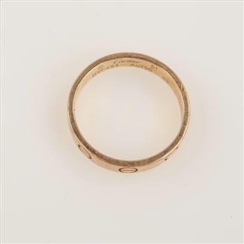 Cartier 18kt Rose Gold Love Ring - Evaluated By Our Certified Gemologist