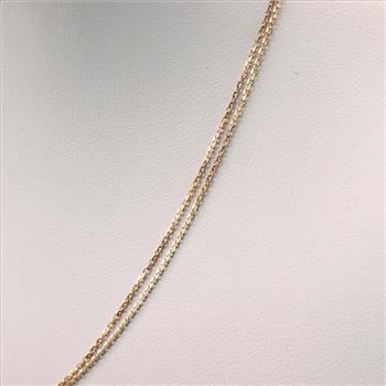 Cartier 18kt Tri-color Gold Trinity Necklace With COA