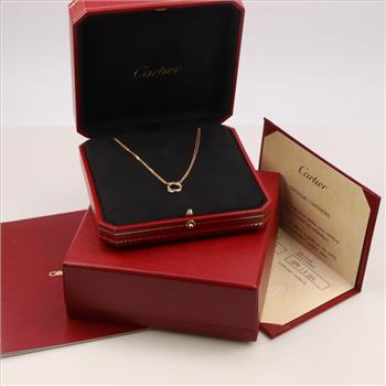Cartier 18kt Tri-color Gold Trinity Necklace With COA