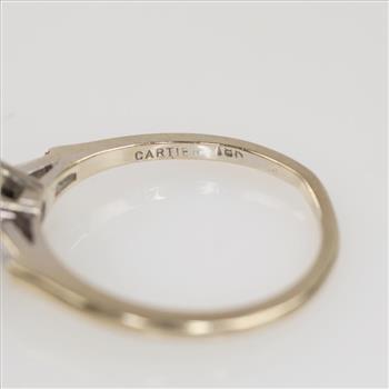 Cartier .75ctTW Diamond 18kt Gold Engagement Ring- Evaluated By Our Certified Gemologist - AGS / GIA