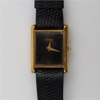 Cartier Classic Tank 18kt GP Vintage Watch
