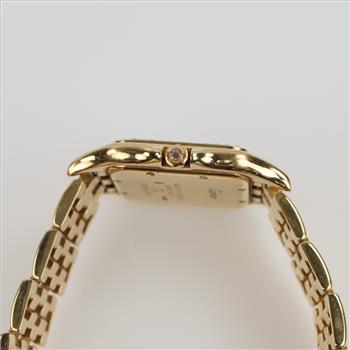 Cartier Panthere De Cartier Midsize 18kt Gold Diamond Watch-Evaluated By Certified Gemologist-AGSGIA