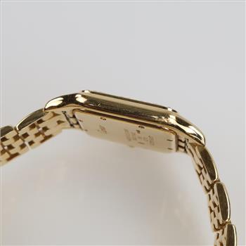 Cartier Panthere De Cartier Midsize 18kt Gold Diamond Watch-Evaluated By Certified Gemologist-AGSGIA