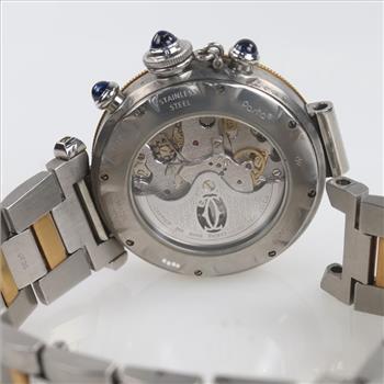 Cartier Pasha Chronograph Watch-Evaluated By Our Certified Gemologist-AGS/GIA