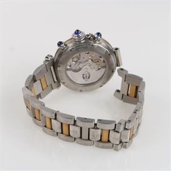 Cartier Pasha Chronograph Watch-Evaluated By Our Certified Gemologist-AGS/GIA