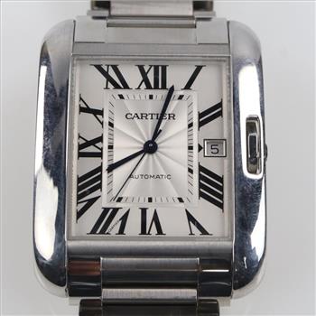 Cartier Tank Anglaise Watch- Evaluated by our Certified Gemologist-AGS/GIA