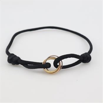 Cartier Trinity 18kt Tri Colored Gold Triple Band Cord Bracelet