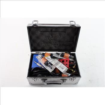 Case With Assorted Tattoo Equipment, 8+ Pieces