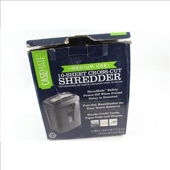 Casemate 10-Sheet Cross Cut Paper Shredder