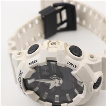 Casio Analog-Digital White Resin G-shock Watch