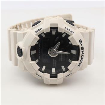 Casio Analog-Digital White Resin G-shock Watch