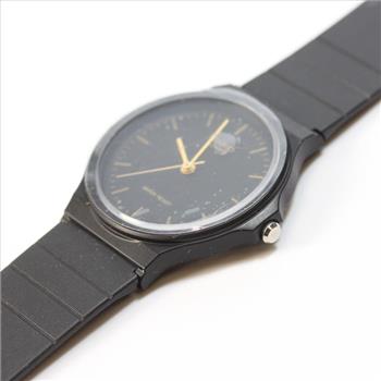 Casio Black And Gold Analog Watch