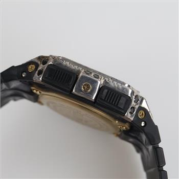 Casio G-Shock 25th Anniversary Dawn Black Silver And Diamond Watch