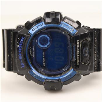 Casio G-Shock Black And Blue Resin Digital Sport Watch