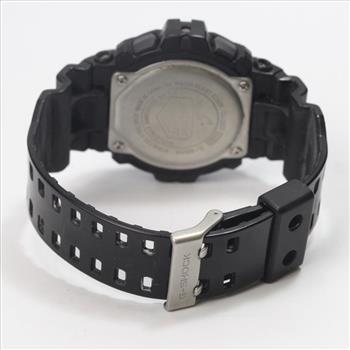 Casio G-Shock Blue Dial Digital Black Resin Watch In Box