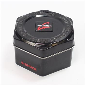 Casio G-Shock Blue Dial Digital Black Resin Watch In Box