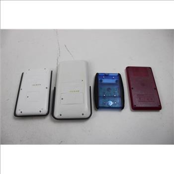 Casio, Sharp, Calculators, 4 Pieces