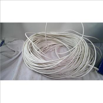 Cat5e 350MHz White Cable, 1000 Ft