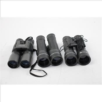 Celestron And Meade Binoculars, 3 Pieces