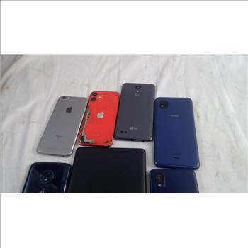 Cell Phone And Tablet Lot, 7 Pieces, Sold For Parts