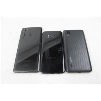 Cell Phone Lot, 3 Pieces, Sold For Parts