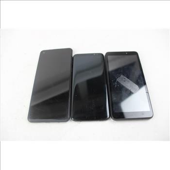 Cell Phone Lot, 3 Pieces, Sold For Parts