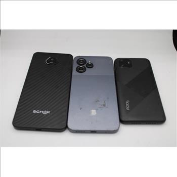 Cell Phone Lot, 3 Pieces, Sold For Parts