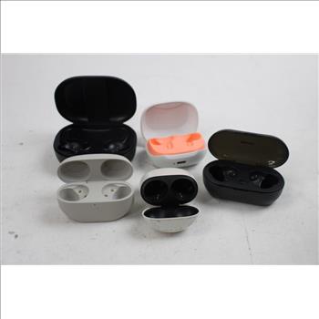 Cell Phone Lot, 35 Pieces, Sold For Parts And Earbuds Cases