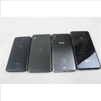 Cell Phone Lot, 4 Pieces, Sold For Parts