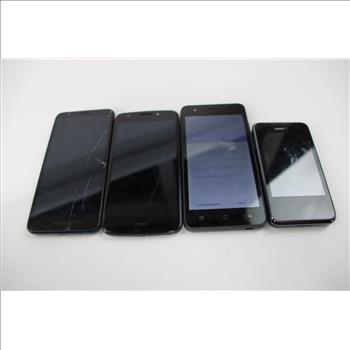 Cell Phone Lot, 4 Pieces, Sold For Parts