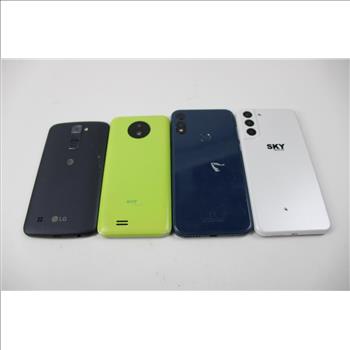 Cell Phone Lot, 4 Pieces, Sold For Parts