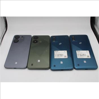 Cell Phone Lot, 4 Pieces, Sold For Parts