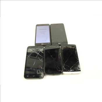 Cell Phone Lot, 5 Pieces, Sold For Parts