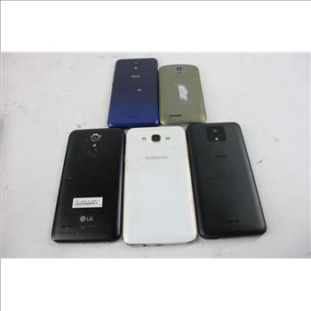 Cell Phone Lot,  5 Pieces, Sold For Parts