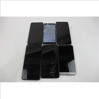 Cell Phone Lot, 6 Pieces, Sold For Parts